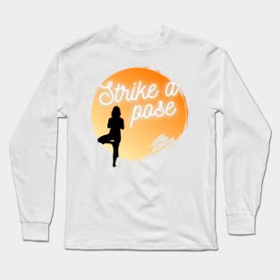 Yoga Pose in the Sunlight Long Sleeve T-Shirt